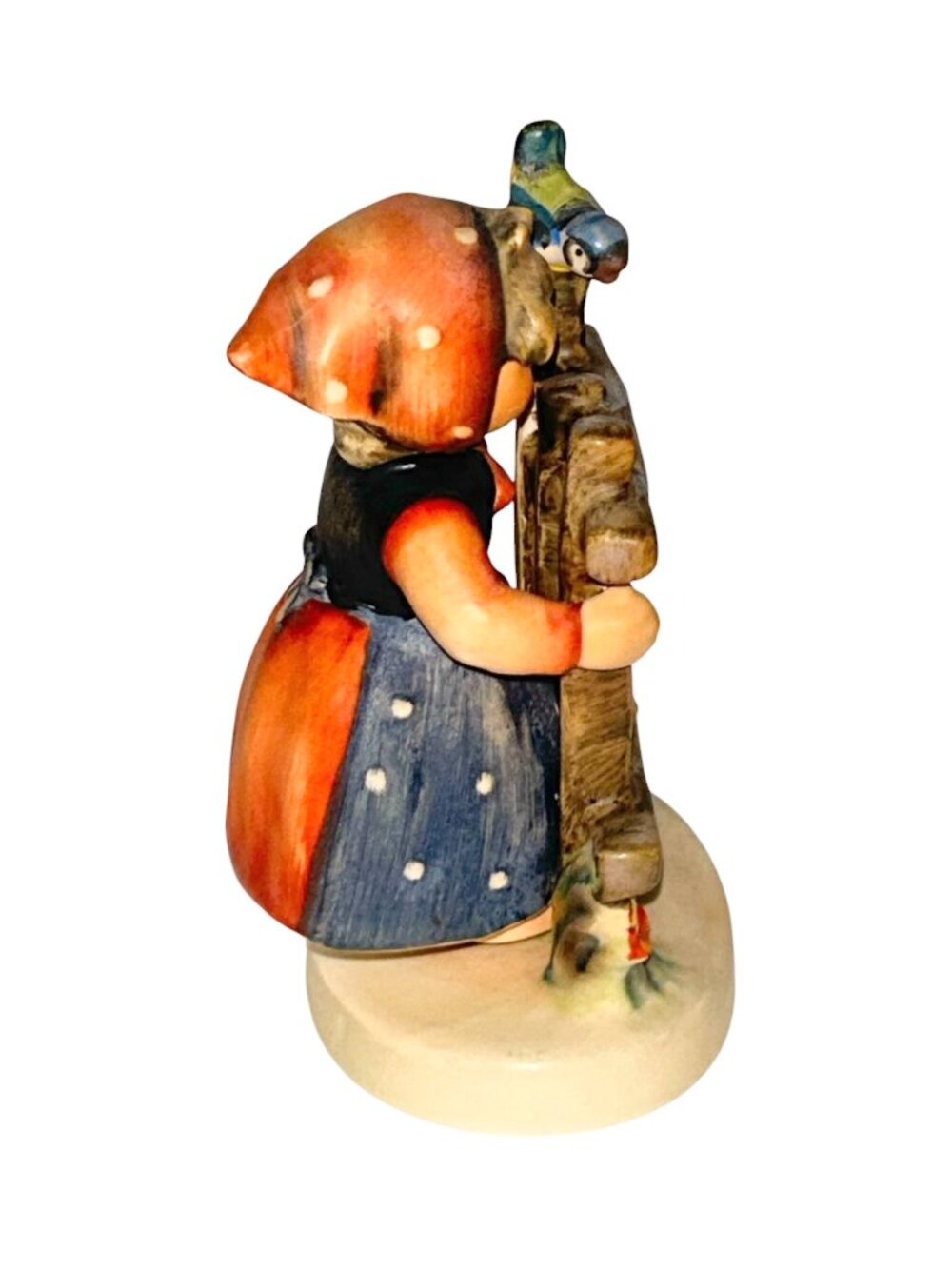 M.J.HUMMEL Signs of Spring Antique Collectible Little girl Flower Bird Figurine - Picture 3 of 9